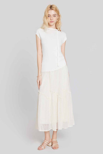 ASOBIO Draped Knit Top
