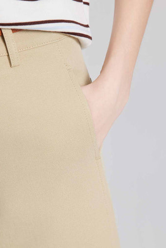 ASOBIO Cropped Belted TENCEL™-Blend Pant