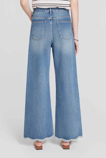 ASOBIO Ocean Print High-Rise Jean