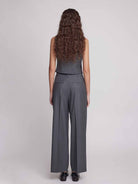 ASOBIO Tailored Wool Blend V-Neck Vest