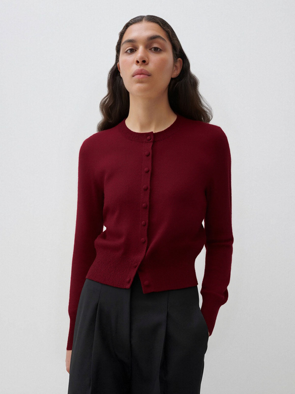 ASOBIO 100% Wool Cardigan