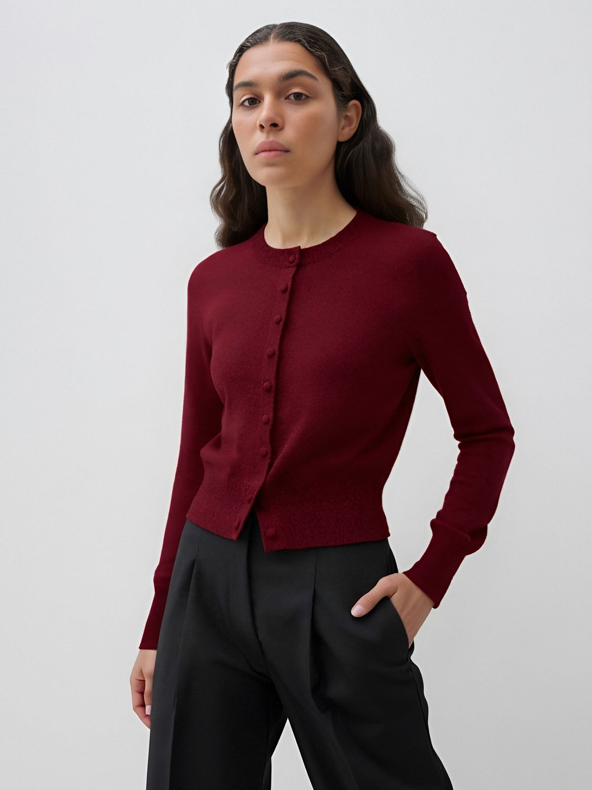 ASOBIO 100% Wool Cardigan