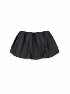 ASOBIO Faux Leather Bubble Hem Mini Skort