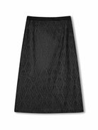 Hollow A-Line Knit Midi Skirt