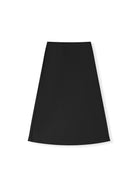 Mid-Rise Satin Maxi Skirt