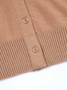 Lightweight 100% Wool Crewneck Cardigan