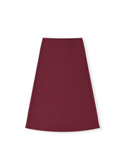 Mid-Rise Satin Maxi Skirt