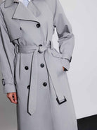 Double-Breasted A-Line Trench Coat