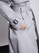 Double-Breasted A-Line Trench Coat