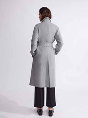 ASOBIO Classic-Fit Long Virgin Wool Coat