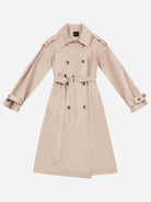 Double-Breasted A-Line Trench Coat