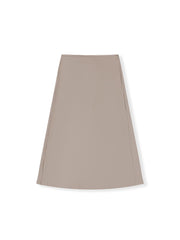 Mid-Rise Satin Maxi Skirt