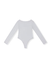 Body-hugging Boatneck Long-Sleeve Bodysuit