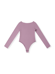 Body-hugging Boatneck Long-Sleeve Bodysuit