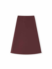 Mid-Rise Satin Maxi Skirt