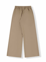 Mid-Rise Relaxed Wide-Leg Tencel Cotton Pants