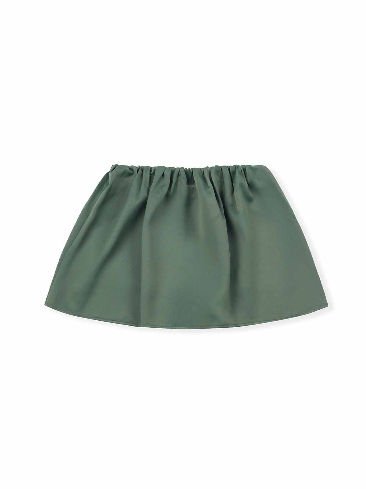 ASOBIO Satin Bubble Mini Skirt with Shorts