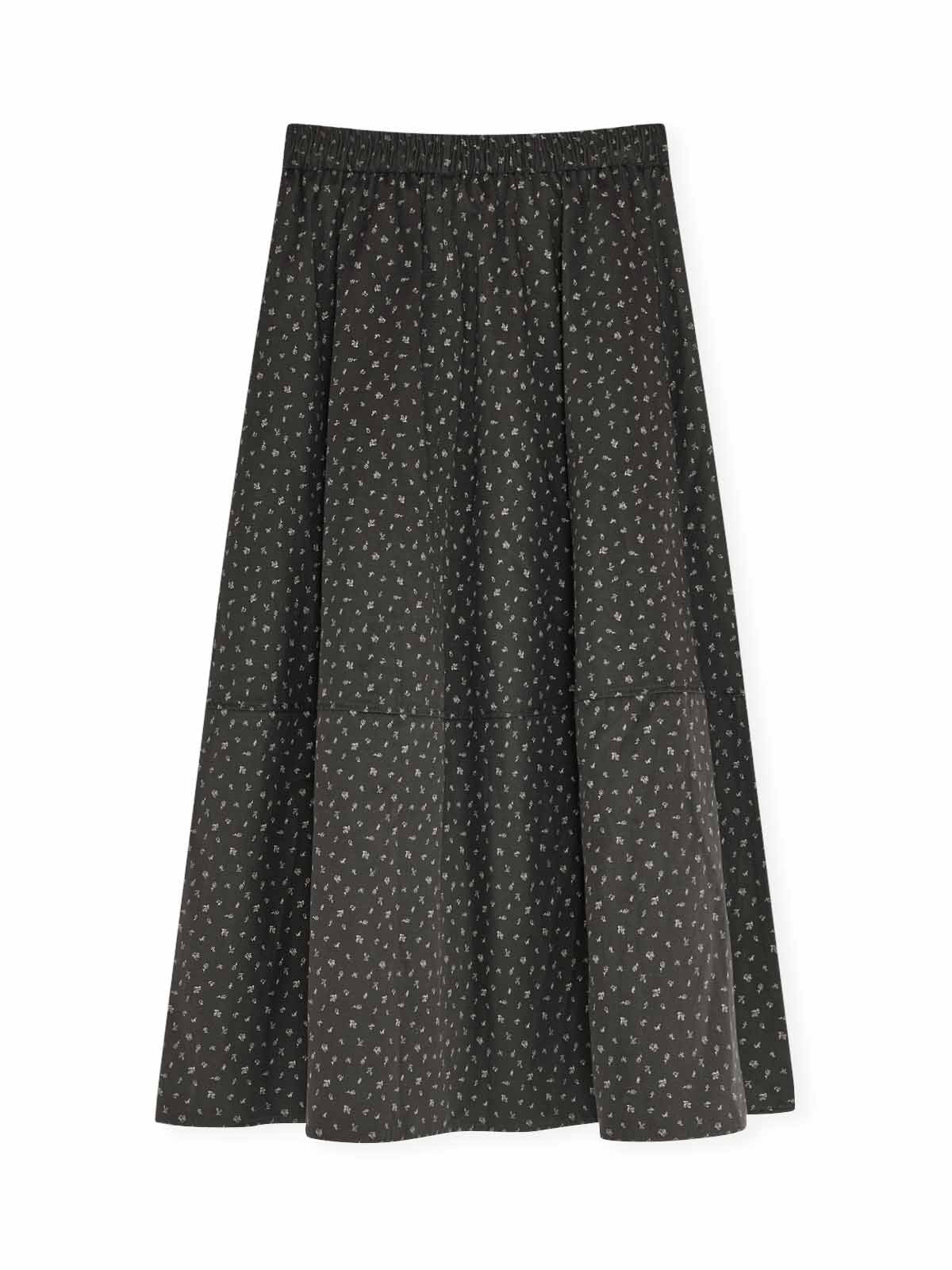 ASOBIO Printed A-Line Maxi Skirt