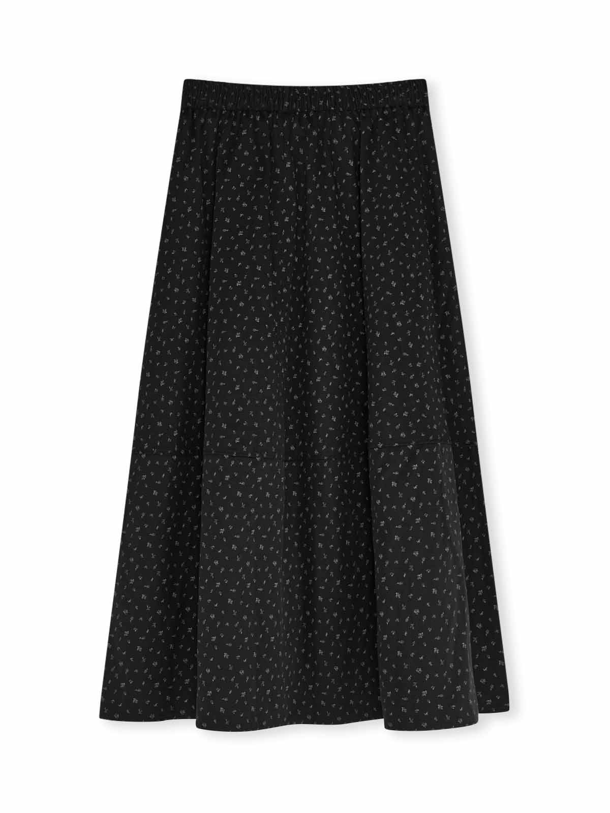 ASOBIO Printed A-Line Maxi Skirt