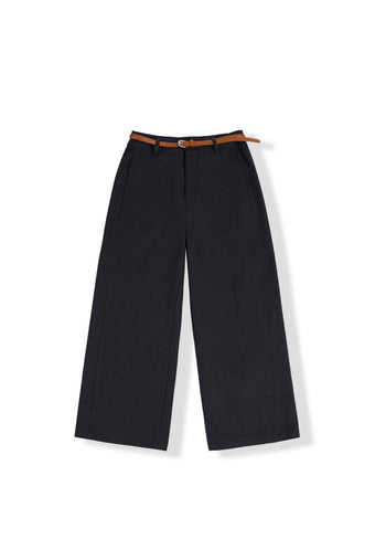 ASOBIO Cropped Belted TENCEL™-Blend Pant