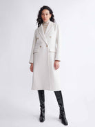 Classic Straight-Fitting Double-Breasted Soft Wool Coat