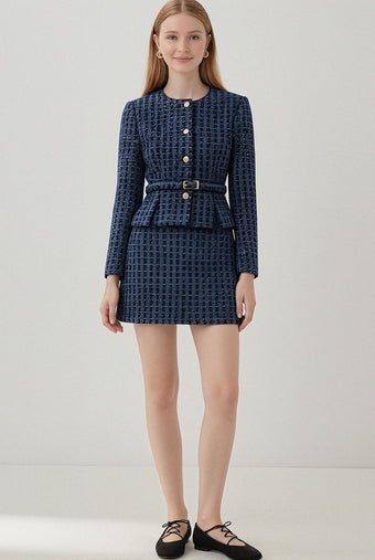 ASOBIO Tweed Cropped Jacket