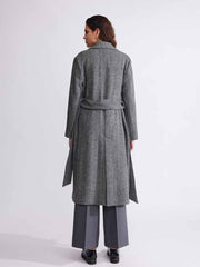 ASOBIO Classic-Fit Long Virgin Wool Coat