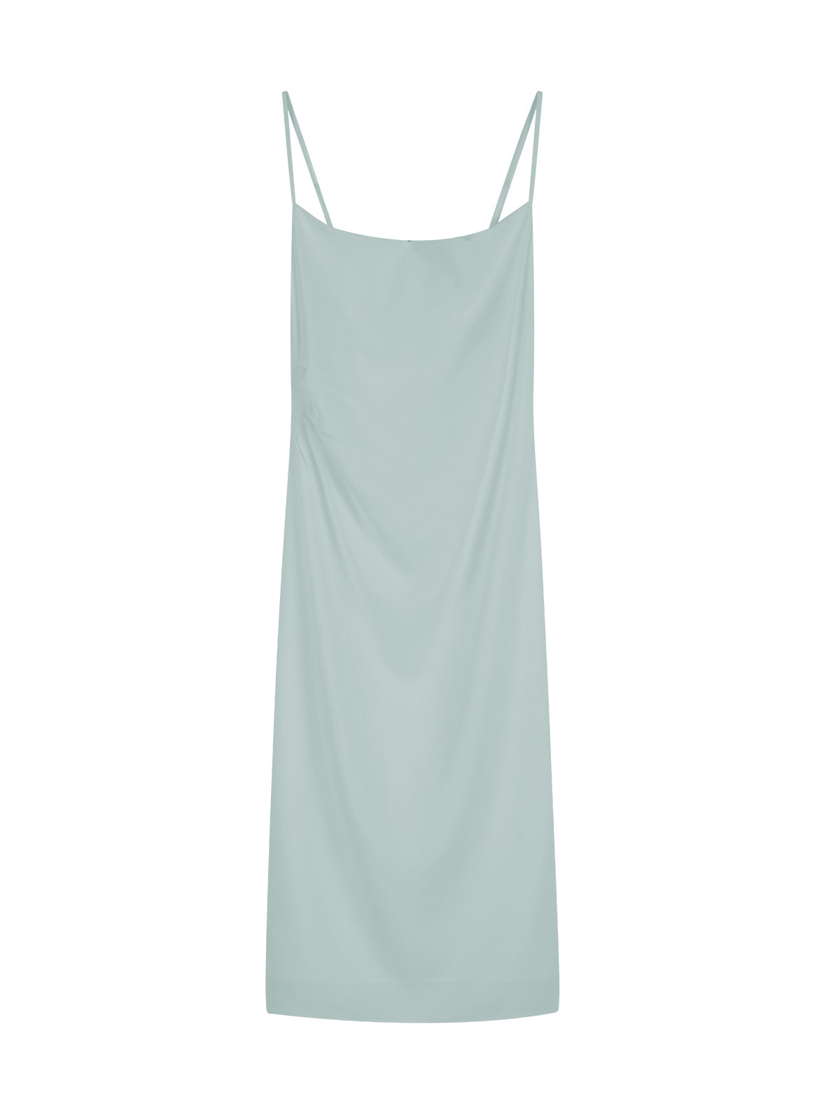 Pleated Solid Color Sleeveless Cami Dress