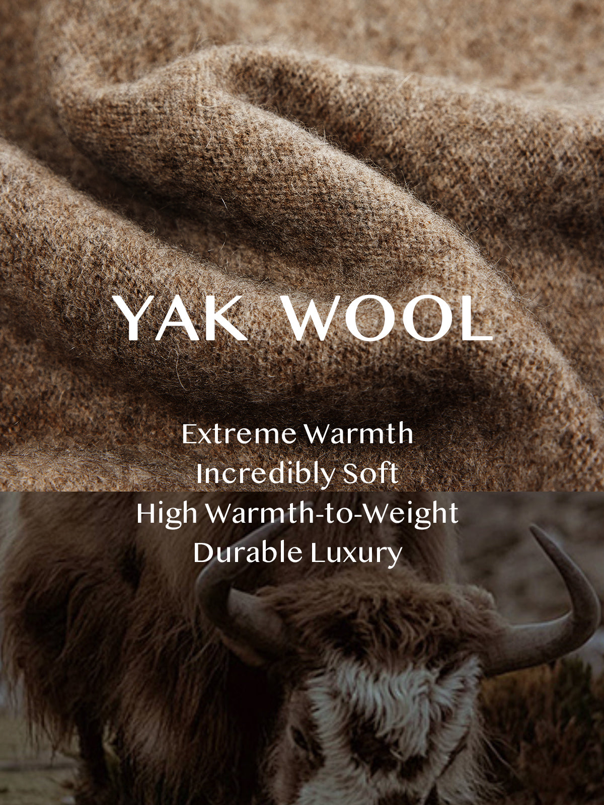 ASOBIO Geometric Yak Wool Sweater