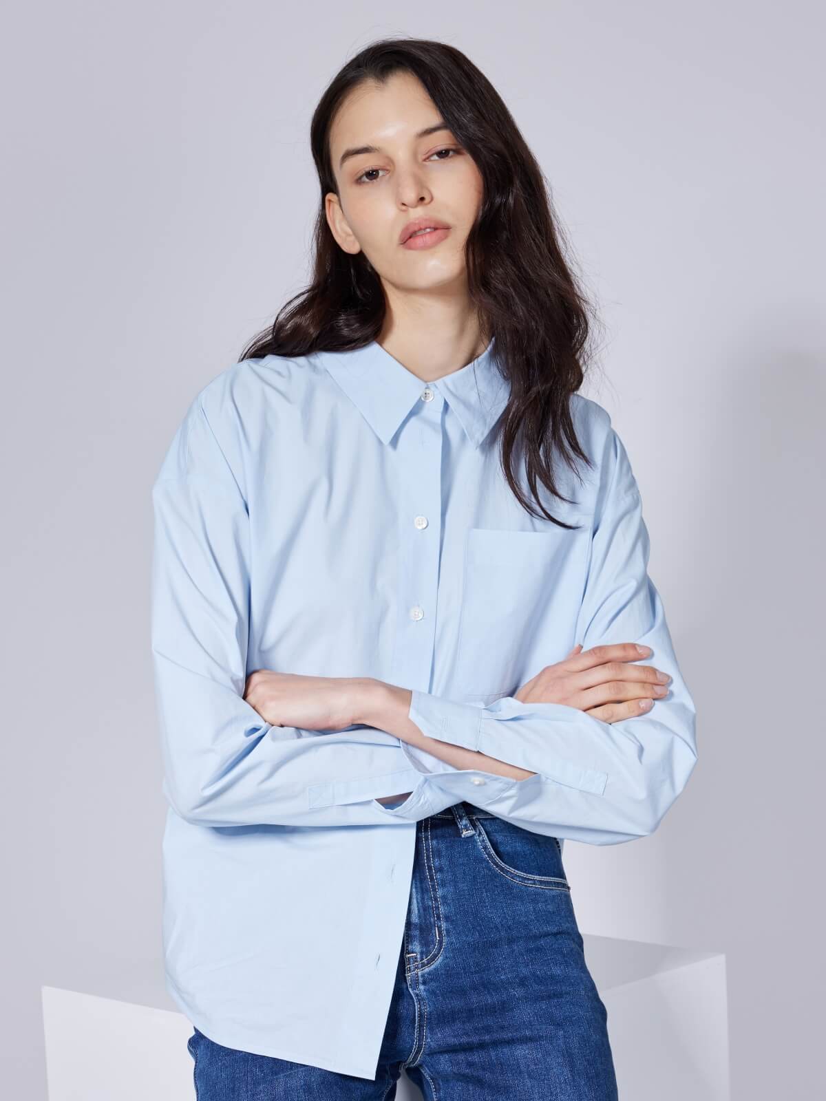 Women's 100% Cotton Relaxed H-type Shirt