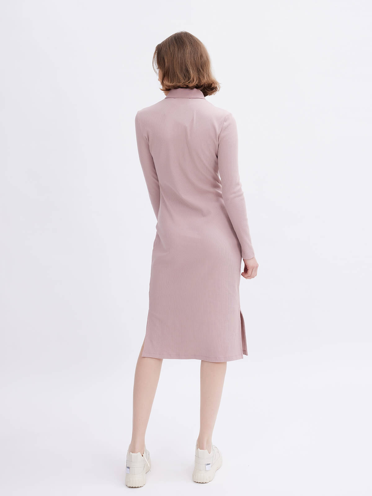 ASOBIO Pink Knit Bodycon Dress