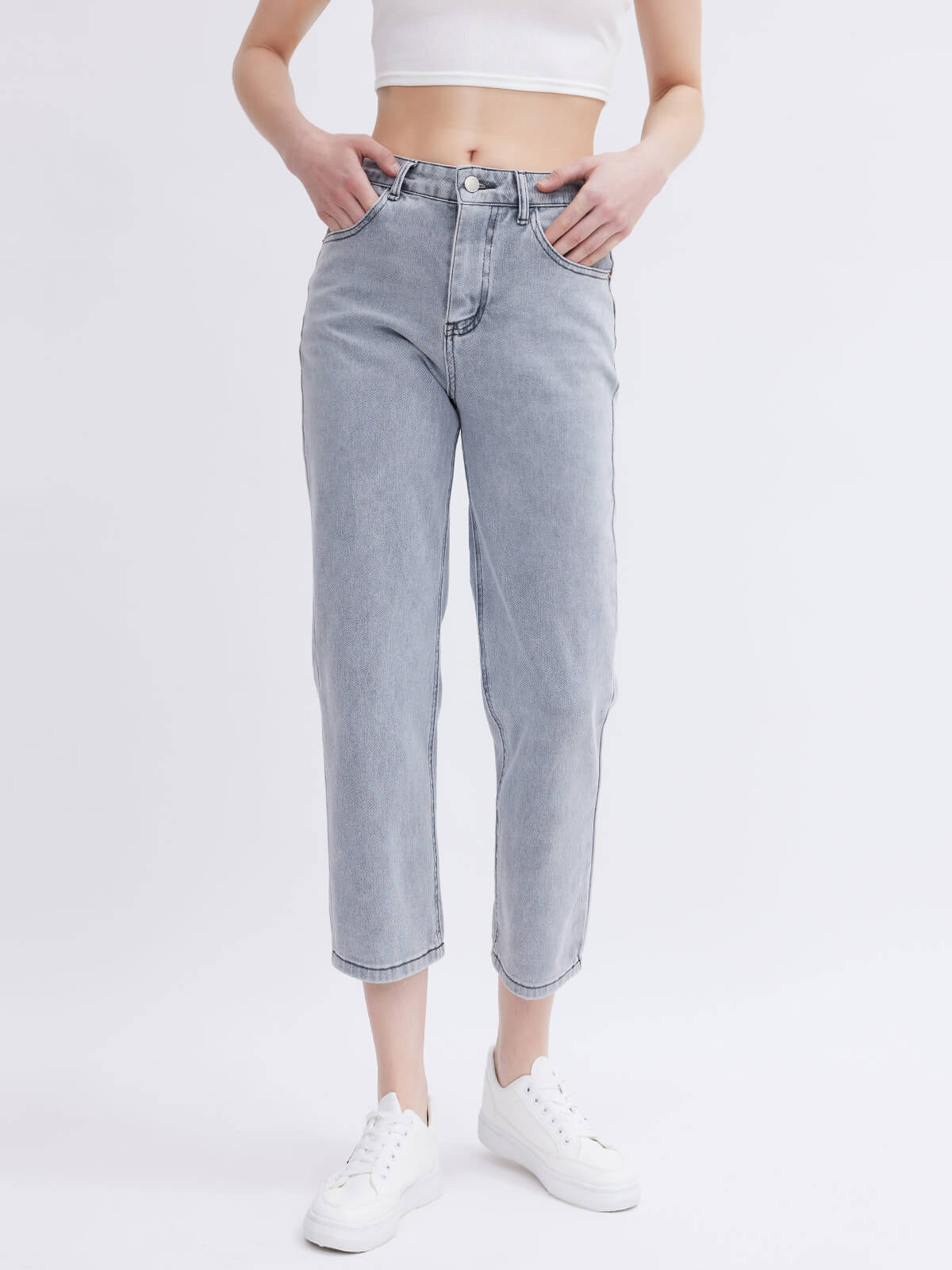 ASOBIO Cropped Jeans For Women