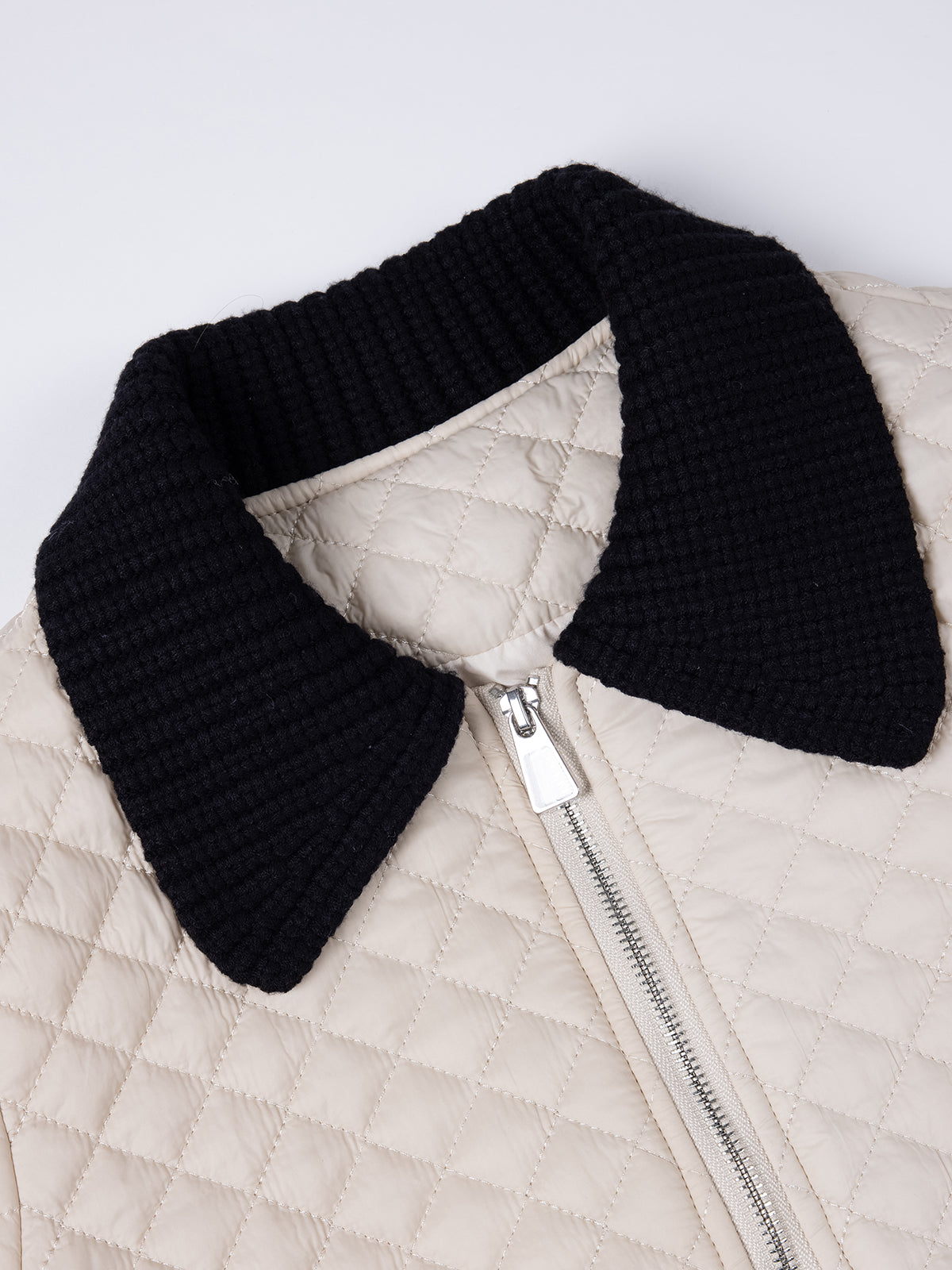 White Light Knit Fabric Jacket