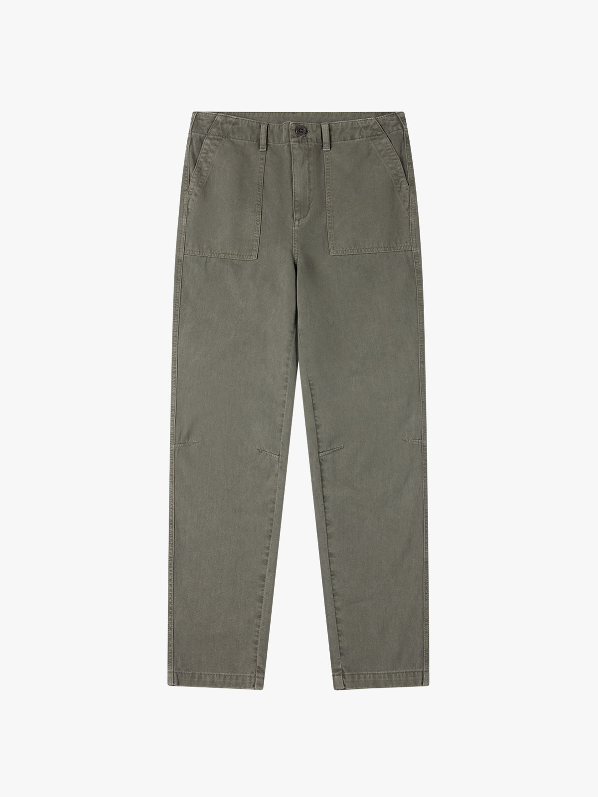 Mid-Rise Cargo Tapered Pants